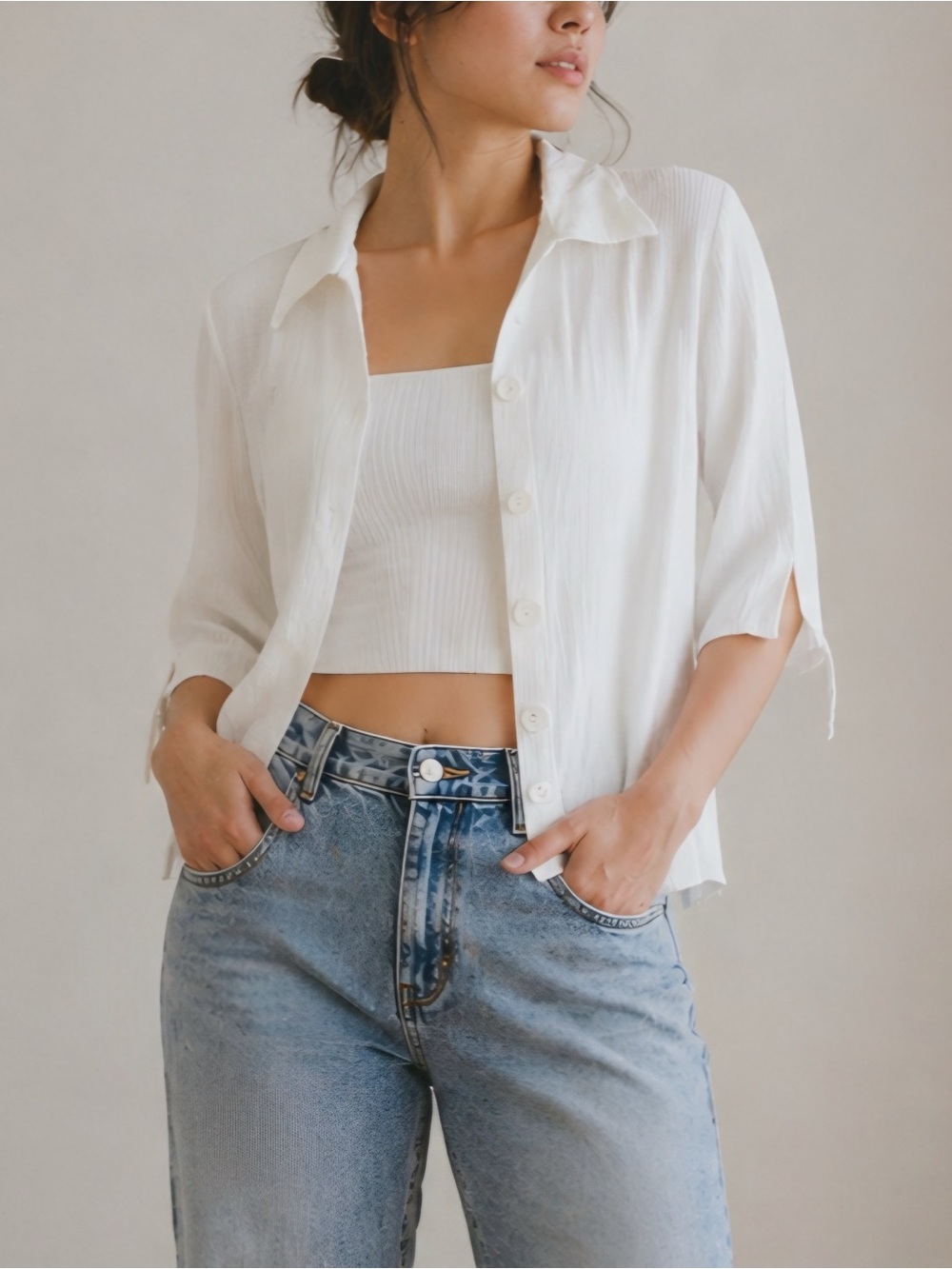 vintage button down